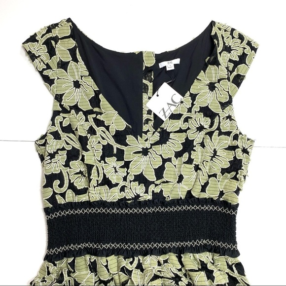 Zac Zac Posen Mika Floral-Appliquéd Gown Dress New - Picture 3 of 11